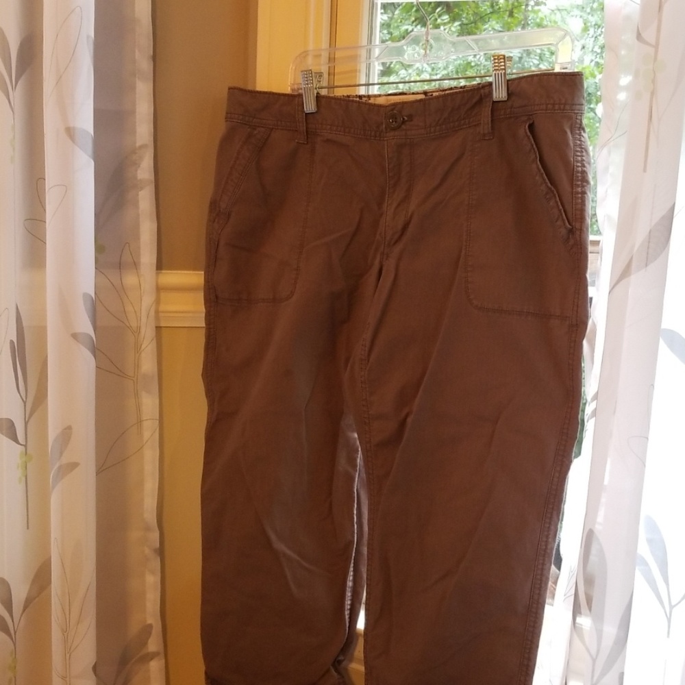 Cropped casual pants